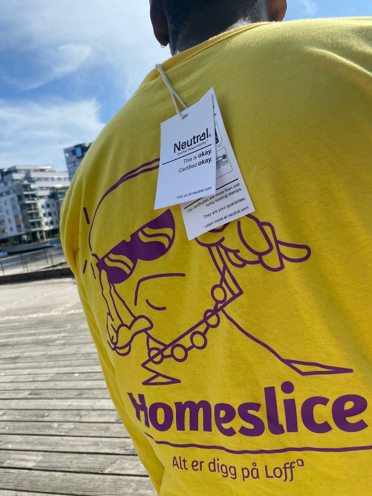 Loff Homeslice | T-skjorte | Gul