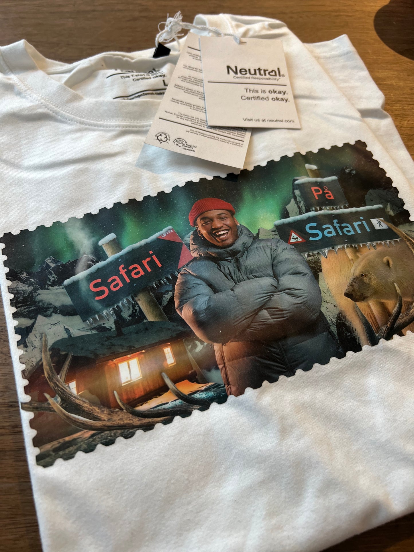 Unisex T-Shirt Hvit - Safari på safari sesong 2