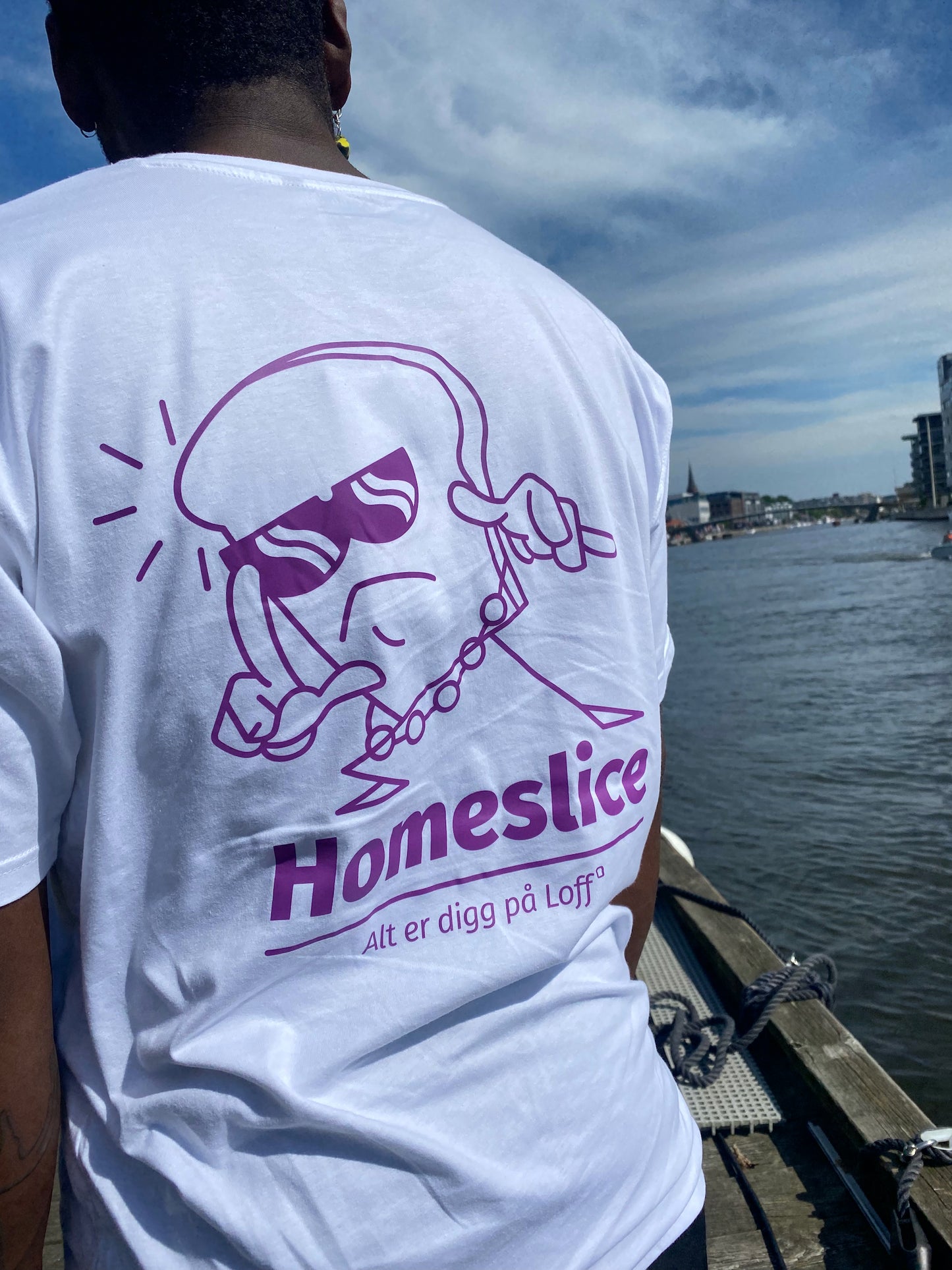 Loff Homeslice | T-skjorte | Hvit