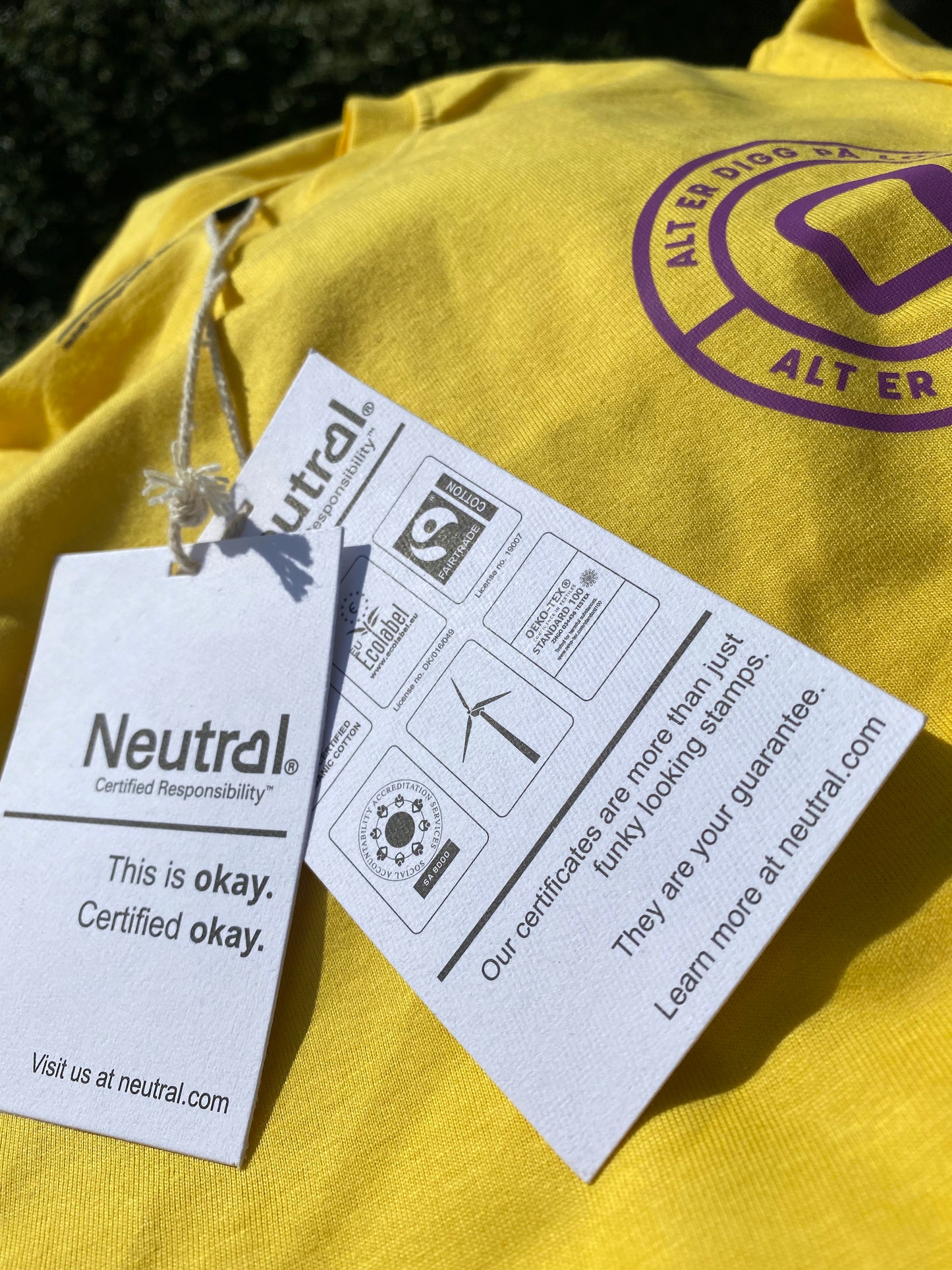 Loff Homeslice | T-skjorte | Gul