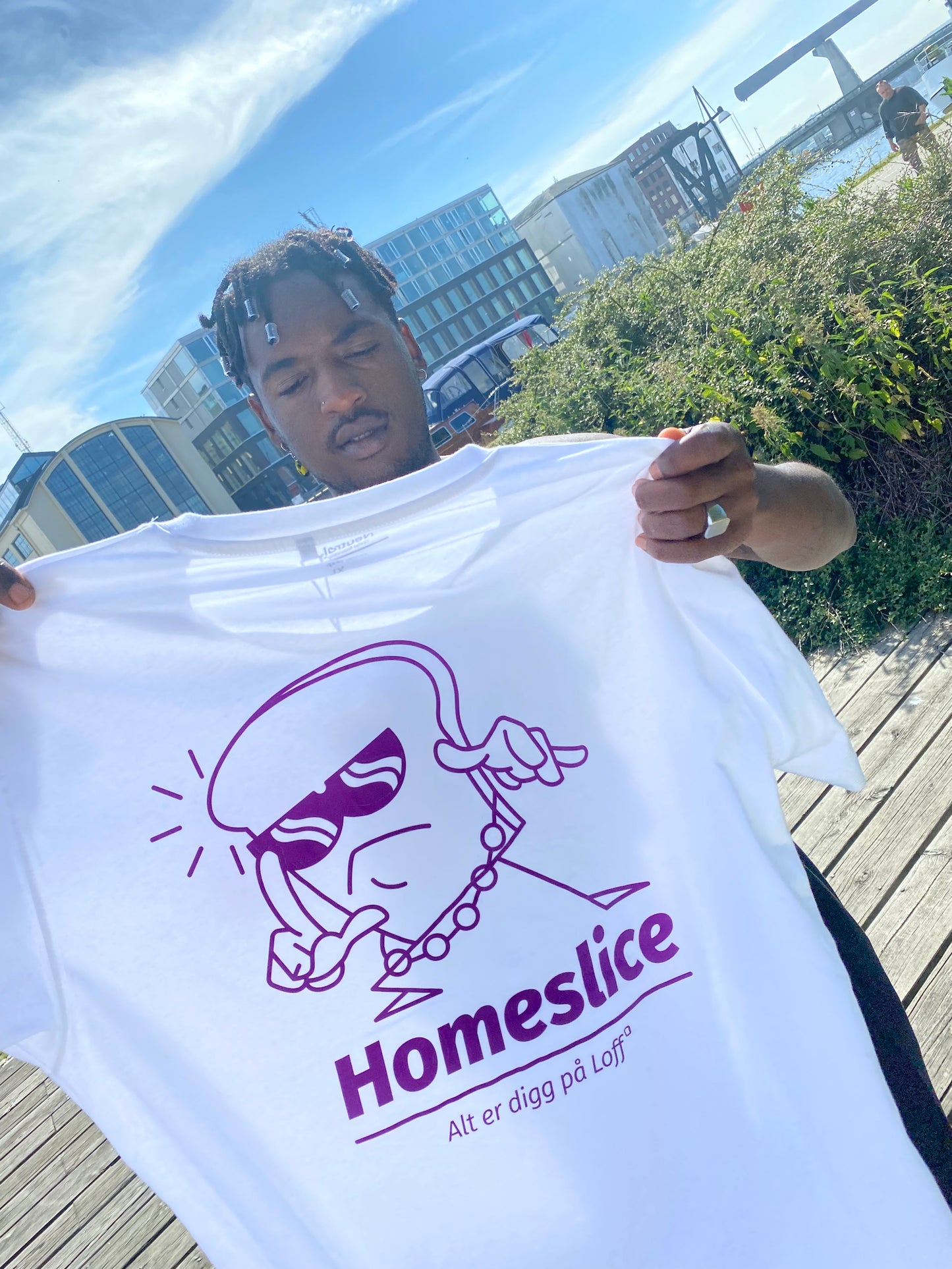 Loff Homeslice | T-skjorte | Hvit